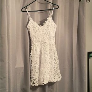 NWT Rue21 white lace detailed dress